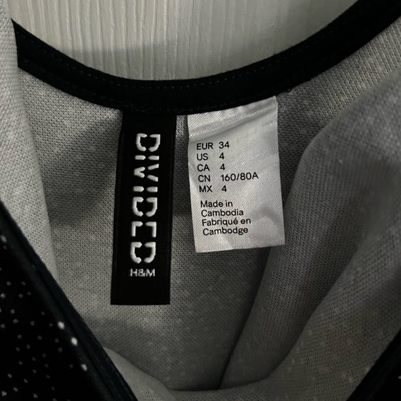 H&M Navy Blue Polka Dot Dress - Picture 6 of 8